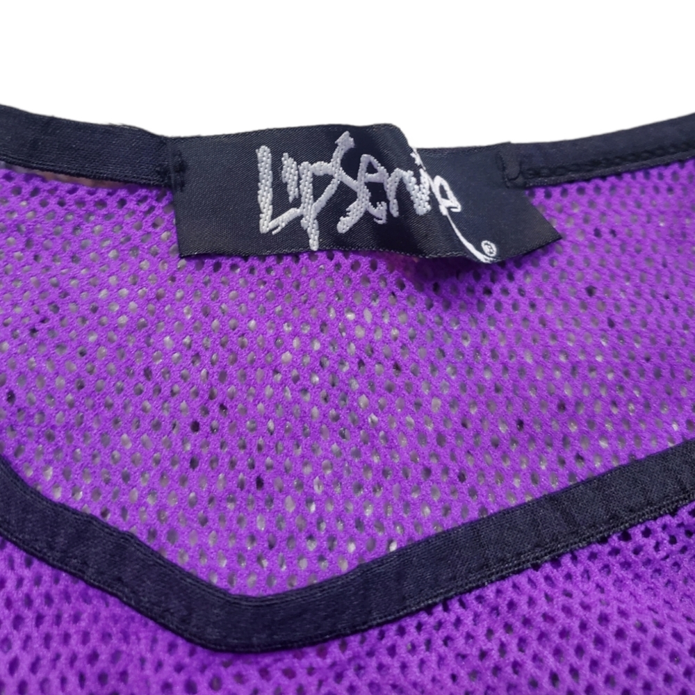 Lip Service Large Purple Mesh Tank Top - Picture 2 of 14